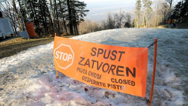 Die Slaloms in Zagreb fielen auch dem Schneemangel zum Opfer.