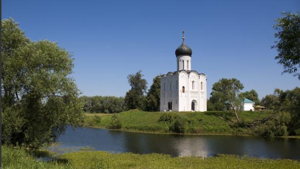 Das Original der russischen Kirche steht an der Mündung der Nerl.