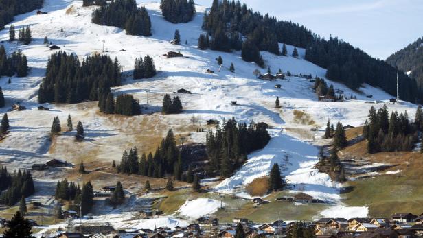 In Adelboden wird der alpine Zirkus wohl trotz Schneemangel Halt machen.