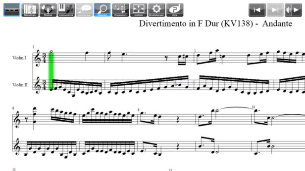 Phoniscore App Noten Musiker Orchester Wien Umblättern. App soll Musikern das Umblättern ersparen