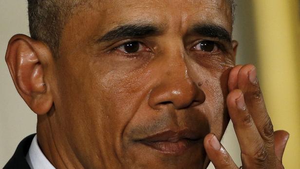 Barack Obama brach in Tränen aus.