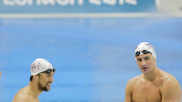 Die Schwimmer Michael Phelps und Ryan Lochte bei den Olympischen Spielen 2012.