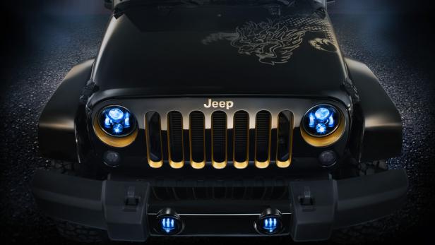 Jeep Wrangler im Zeichen des Drachens