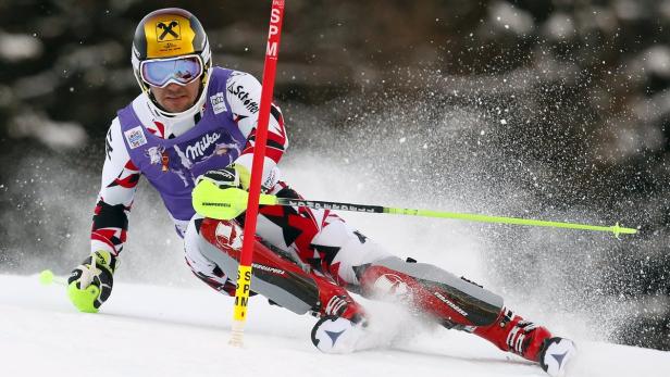 Marcel Hirscher will nach dem Riesentorlauf in Adelboden auch im Slalom (Bild) am Sonntag wieder angreifen.