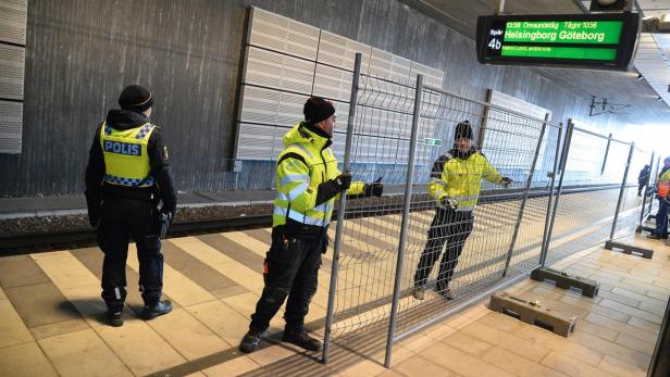 Kontrollen am Bahnhof von Malmö.