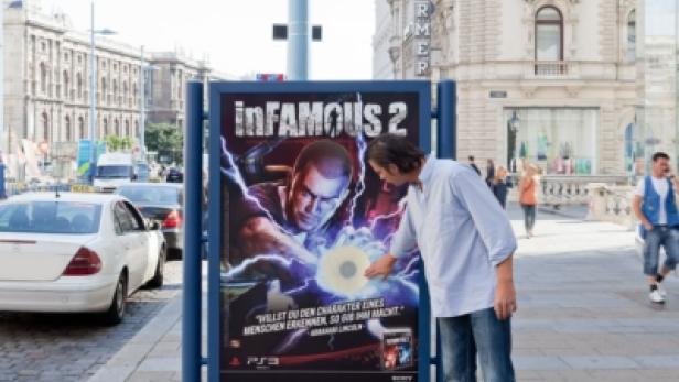 Sony - Playstation 3 - City Light-Kampagne - inFamous 2 - St. Stephens - OMD- Gewista