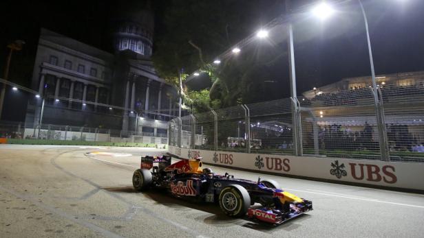 Vettel gewann das Nachtrennen in Singapur.