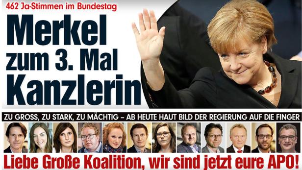 "Bild" stilisiert sich zur „APO“