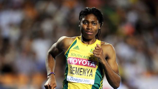 Caster Semenya bei einem Leichtathletikwettkampf.