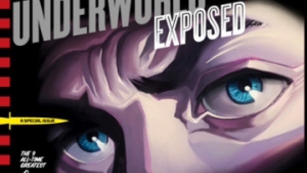 Das Cover des „Wired“-Magazins zum Thema Unterwelt mit einem Gesicht im Schatten.