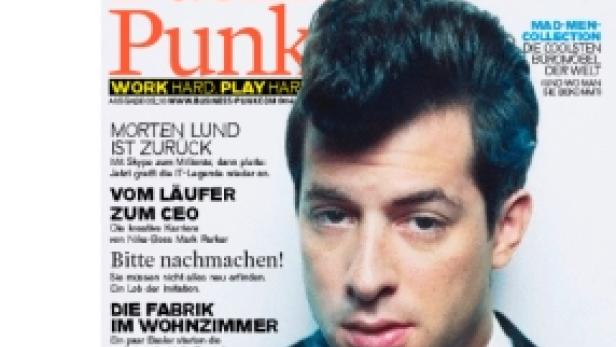 Das Cover des „Business Punk“-Magazins zeigt Starproduzent Mark Ronson mit Zigarette.