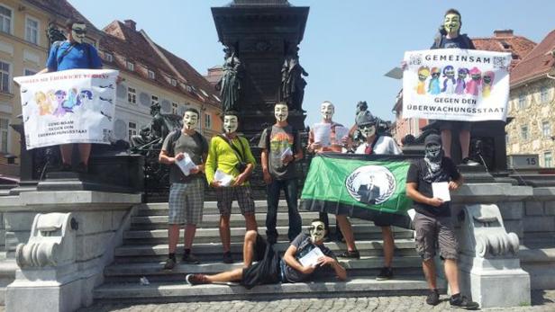 Anonymous protestiert gegen INDECT