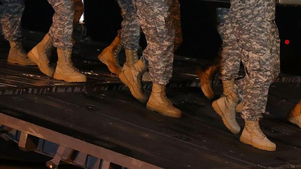 Archivbild: Amerikanische Soldaten nach einem Einsatz in Afghanistan