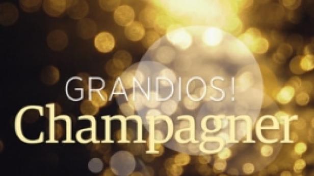 Das Cover von „Vinum Extra“ wirbt mit dem Slogan „Grandios! Champagner“.