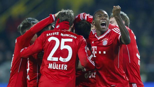 Top: David Alaba und die Bayern haben bereits vier Punkte Vorsprung auf Leverkusen.