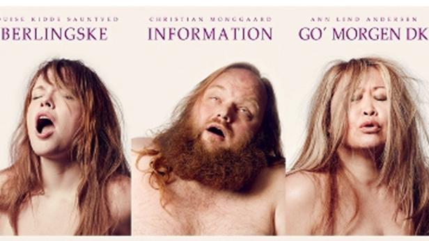 Drei Personen, Louise Kidde Sauntved, Christian Monggaard und Ann Lind Andersen, posieren für eine Aufnahme.