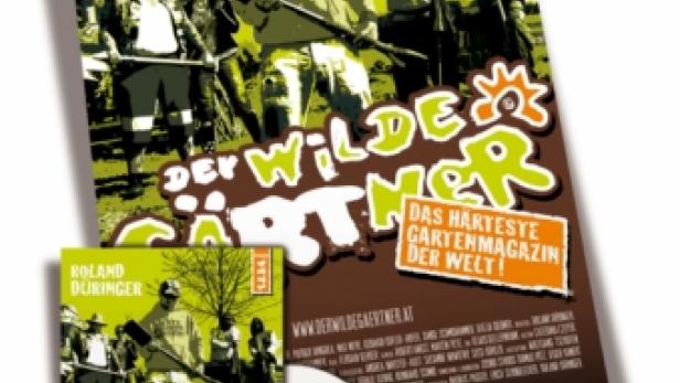 Das Cover und die DVD von Roland Düringers „Der Wilde Gärtner“ mit einer Ameisen-Figur.