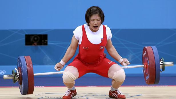 Jong Sim Rim holte Gold im Gewichtheben