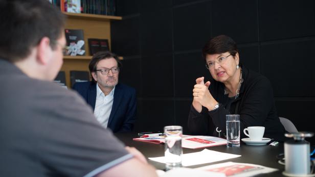 Renate Brauner und Gerhard Hirczi im Gespräch mit dem KURIER.