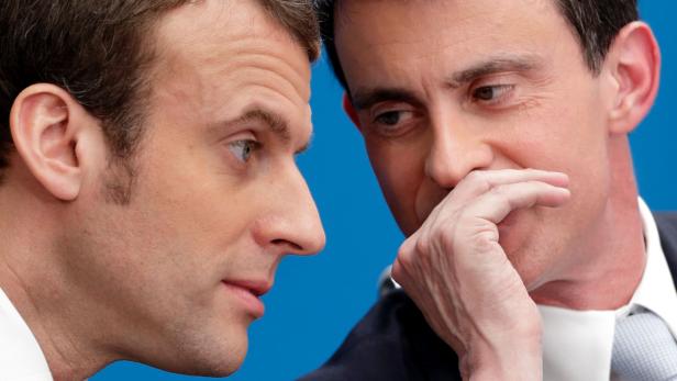 Ex-Ministerpräsident Manuel Valls will Ex-Wirtschaftsminister Emmanuel Macron unterstützen.