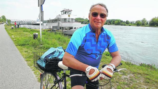 Mit 75 Lebensjahren ist Paul Pollack immer noch regelmäßig auf verschiedenen Radwegen Europas unterwegs