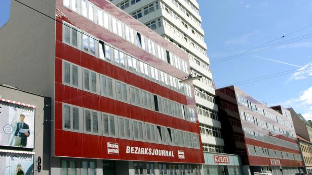 Ein Gebäude des Bezirksjournals und des Kurier Verlags in Wien.