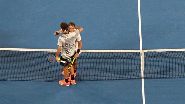 In Melbourne gab es das bislang letzte Duell Roger Federer - Rafael Nadal.