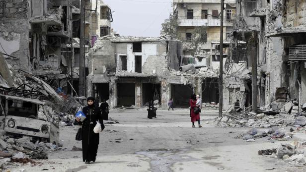 Straße in Aleppo, Symbolbild
