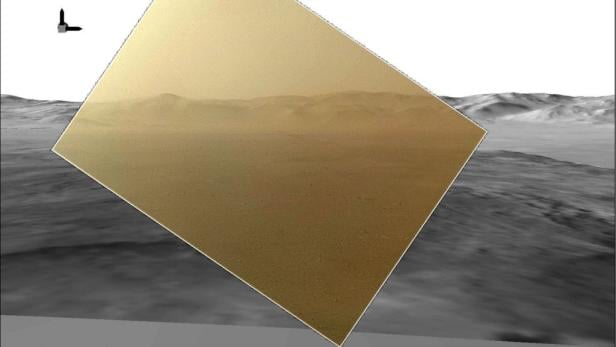 Curiosity schickt erstes Farbfoto vom Mars