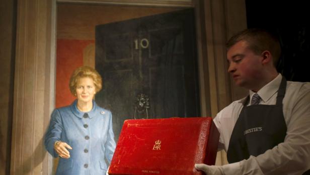 &quot;Prime Ministerial Dispatch Box&quot;, der Aktenkoffer Thatchers.