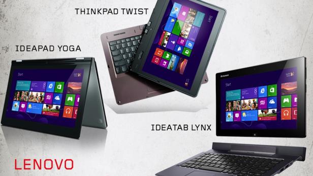 Lenovo kündigt neue Windows 8-Tablets an