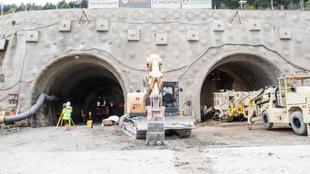 Baustelle am Semmering-Basistunnel.