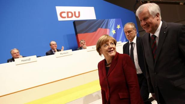 Für Deutschland, für Merkel: Seehofer beim CDU-Parteitag