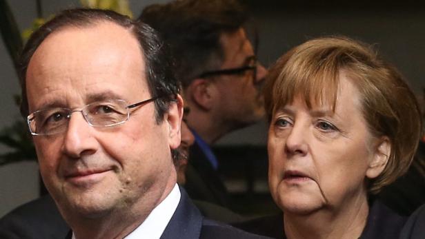 Hollande im malerischen Wahlkreis von Kanzlerin Merkel