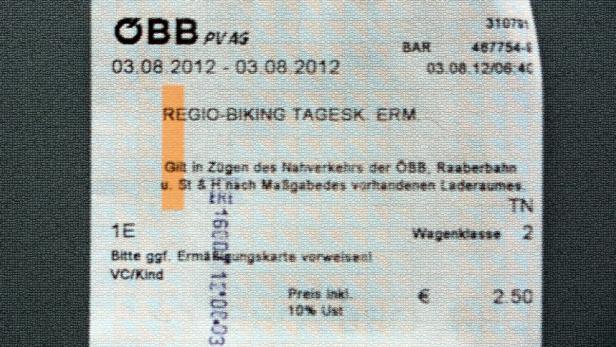 Rad-Ticket der ÖBB: Laderaum vorhanden?