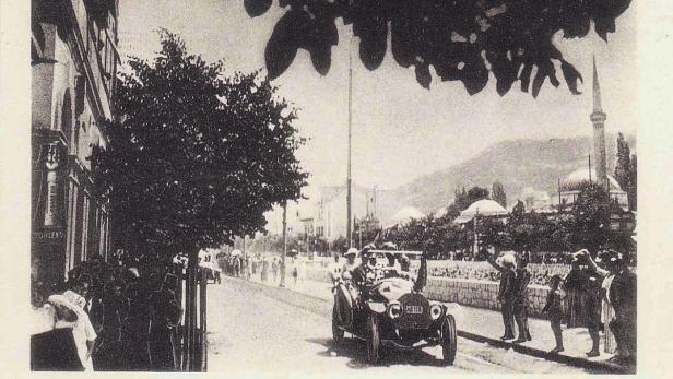 Franz Ferdinand in Sarajevo\r honorarfrei laut Georg Markus