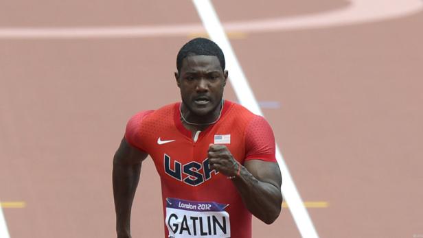 Justin Gatlin bei den Olympischen Spielen 2012 in London.