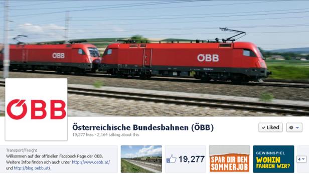 Spam: ÖBB-Facebook-Seite unter Beschuss