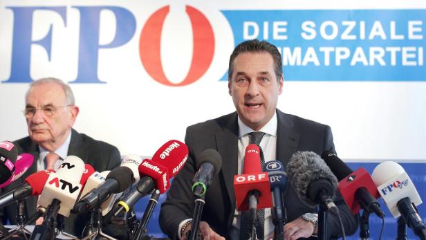 Rechtsanwalt Dieter Böhmdorfer und FPÖ-Chef Heinz Christian Strache