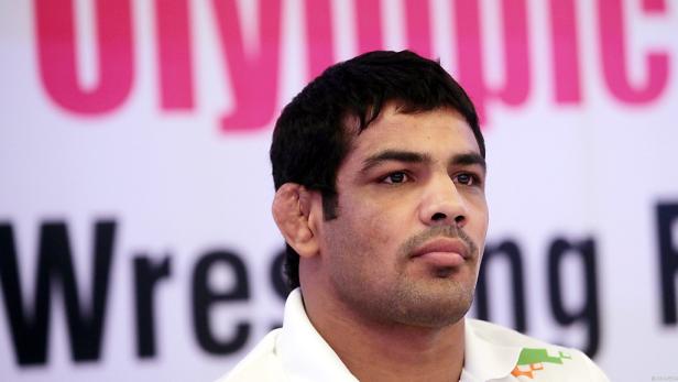 Ein Porträt des indischen Wrestlers Sushil Kumar.