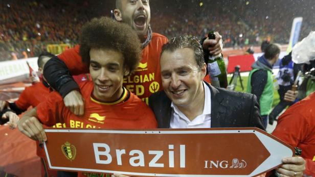 Axel Witsel (links) und Marc Wilmots (rechts) fahren nach Brasilien.