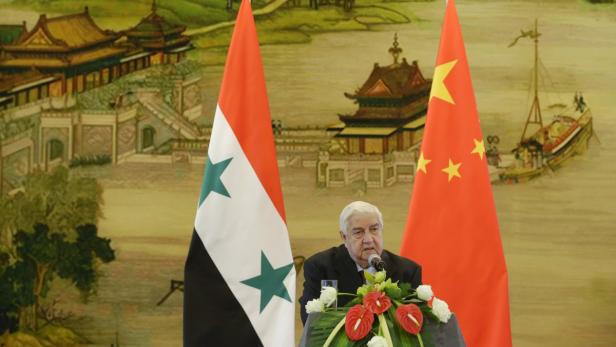 Der syrische Außenminister Walid al-Moualem in China.