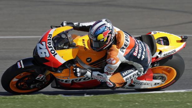 Dani Pedrosa fährt auf seiner Repsol Honda beim MotoGP-Rennen.