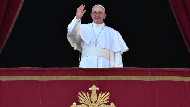 Papst Franziskus während des traditionellen Segens &quot;Urbi et Orbi&quot;.