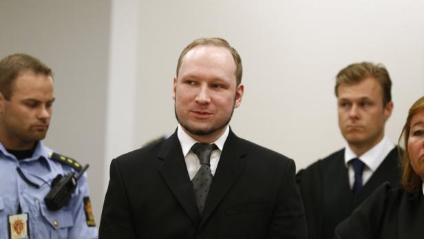 Anders Behring Breivik während seines Prozesses in Oslo.