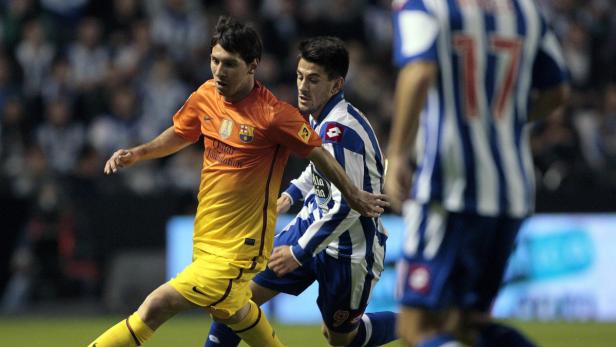 Lionel Messi in einem Spiel gegen Deportivo La Coruña.