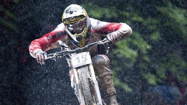 Hoch im Kurs: Der österreichische Downhill-Profi Markus Pekoll hat einen Hang zu steilen Hängen.