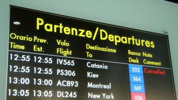 Italien will Hälfte aller Flughäfen sperren