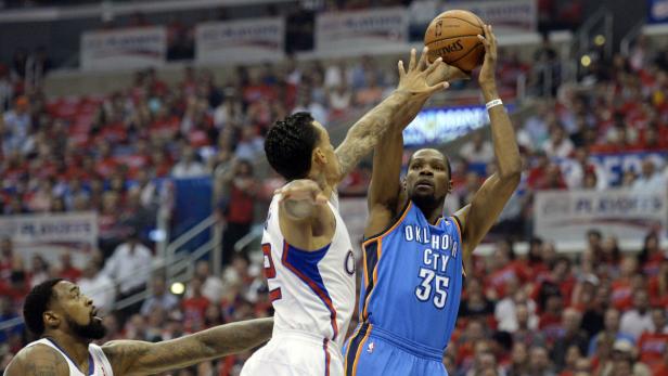 Kevin Durant von Oklahoma City beim Basketballspiel.