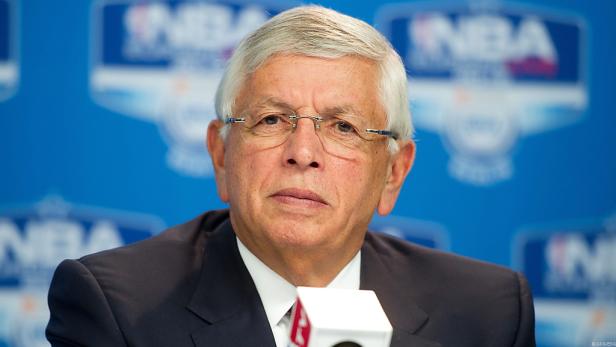 David Stern, ehemaliger NBA-Commissioner, bei einer Pressekonferenz.